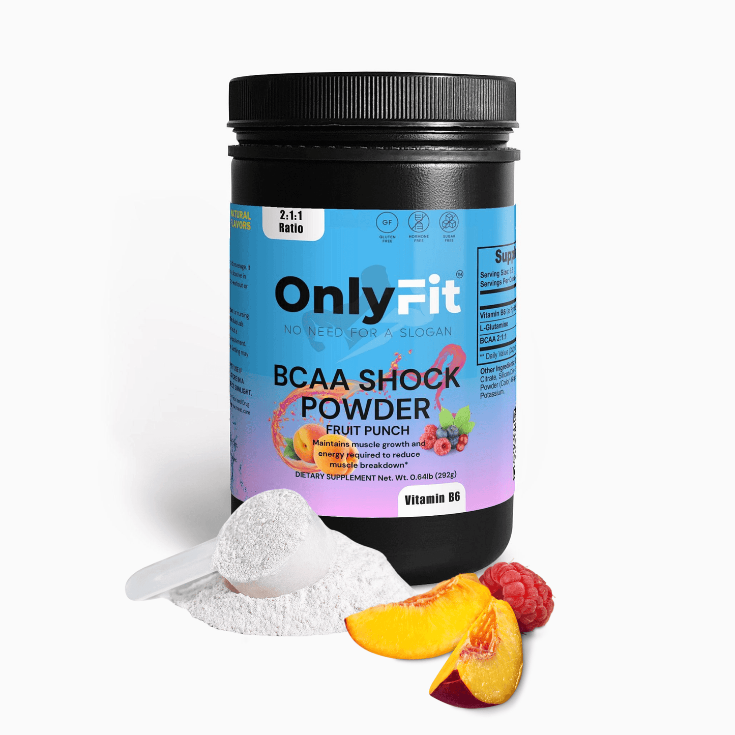 "ALPHA" BCAA Pre-Workout Shock Powder (Fruit Punch) - OnlyFit