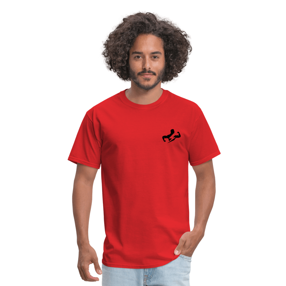 Sustainable Classic T-Shirt (Black Logo) - red