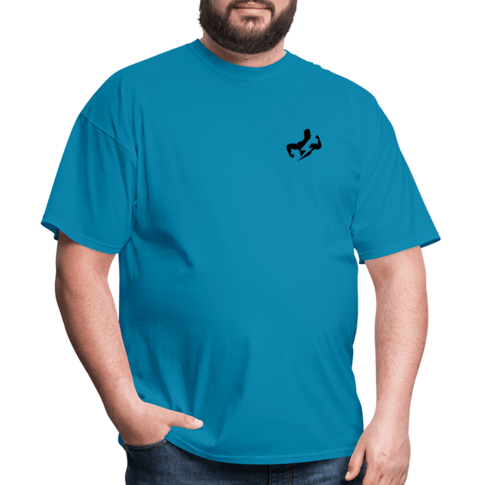 Sustainable Classic T-Shirt (Black Logo) - turquoise