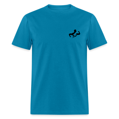 Sustainable Classic T-Shirt (Black Logo) - turquoise