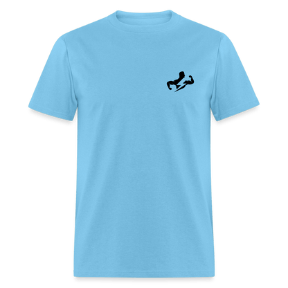 Sustainable Classic T-Shirt (Black Logo) - aquatic blue