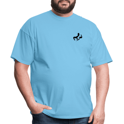 Sustainable Classic T-Shirt (Black Logo) - aquatic blue