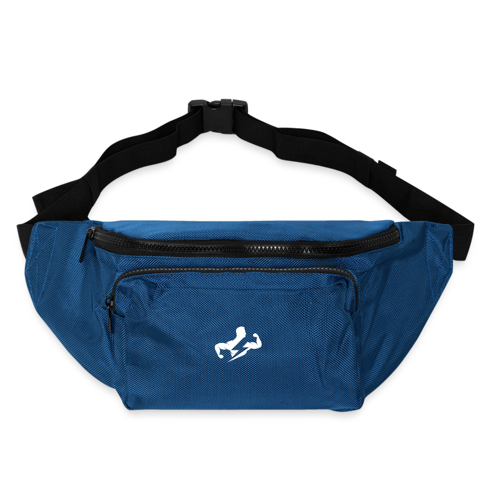 Large Crossbody Hip Bag - blue