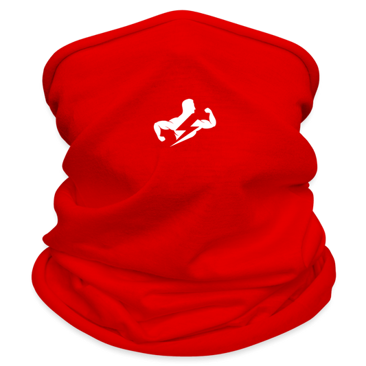 Neck Gaiter (White Logo) - red